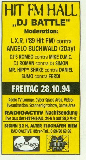 in der eigenen Partyhalle täglich andere Partys