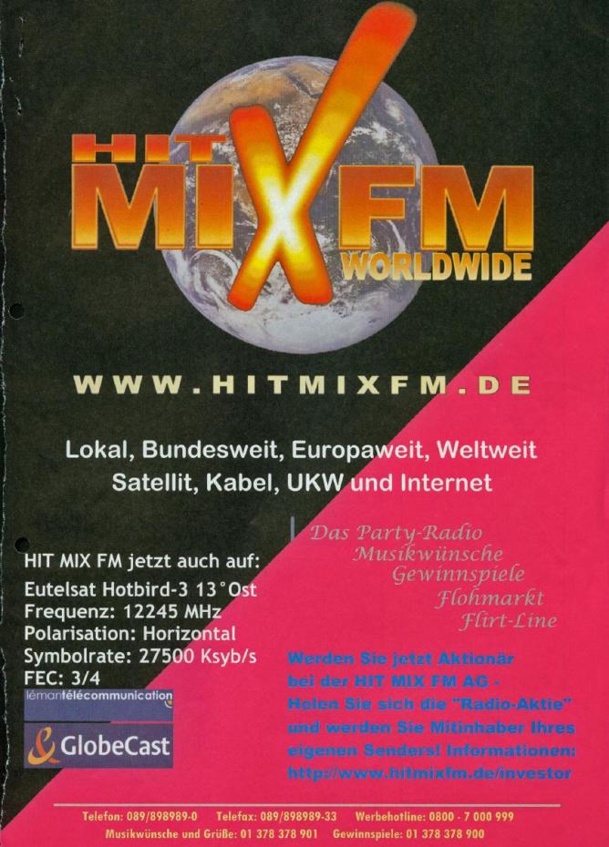 HIT MIX FM DER ERSTE WELTWEITE PARTYSENDER
