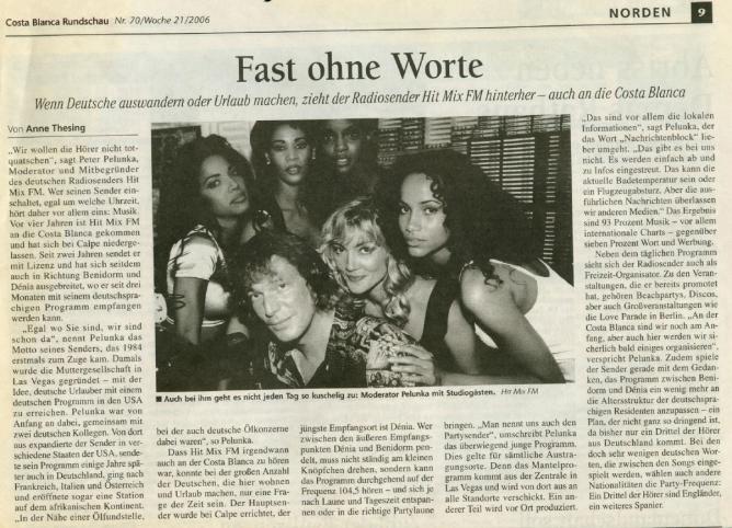 HIT MIX FM Presseauszug
