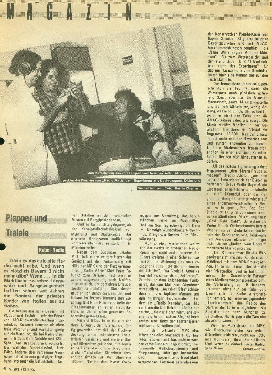 RADIO AKTIV Presseauszug
