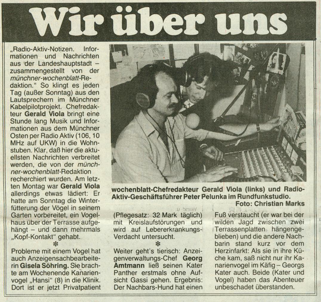 RADIO AKTIV Presseauszug