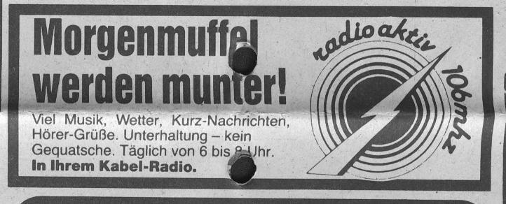 RADIO AKTIV Presseauszug