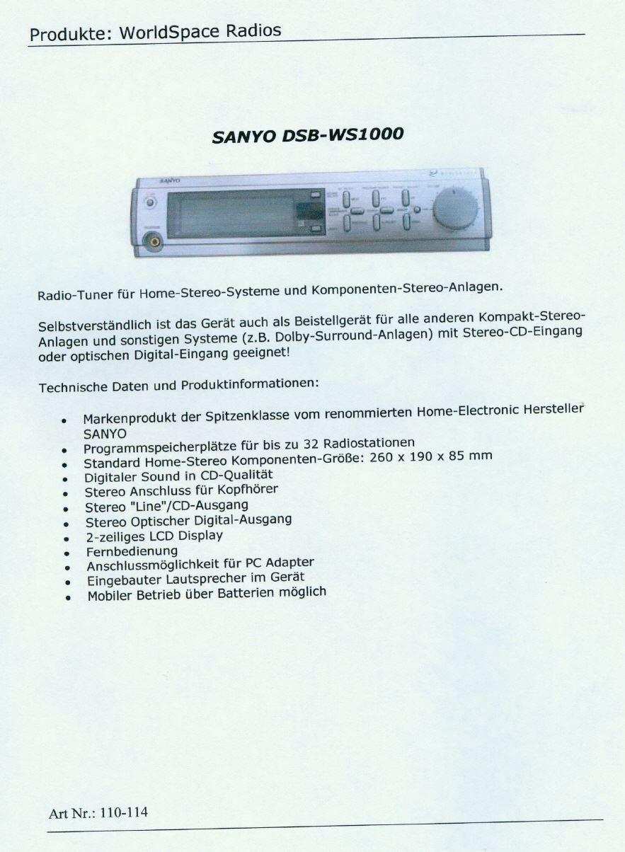 WORLDSPACE UND EIGENER KATALOG eigene Produkte, Erfindungen und Vertrieb