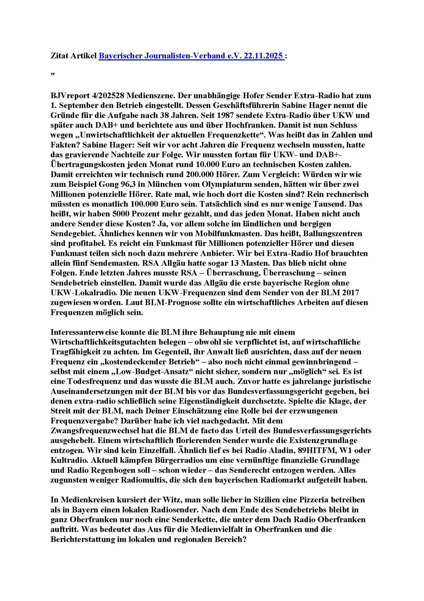 Bayerischer Journalisten Verband e.V. 22.11.2025 Teil1